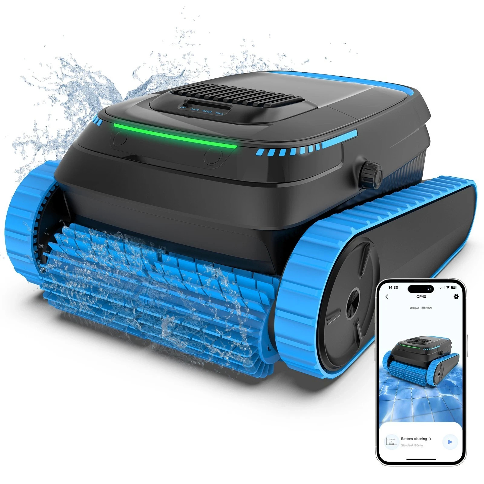 AIRROBO CP40 Vacuum Pool Waterline Robot Automatic for Floor Walls Cleaner APP
