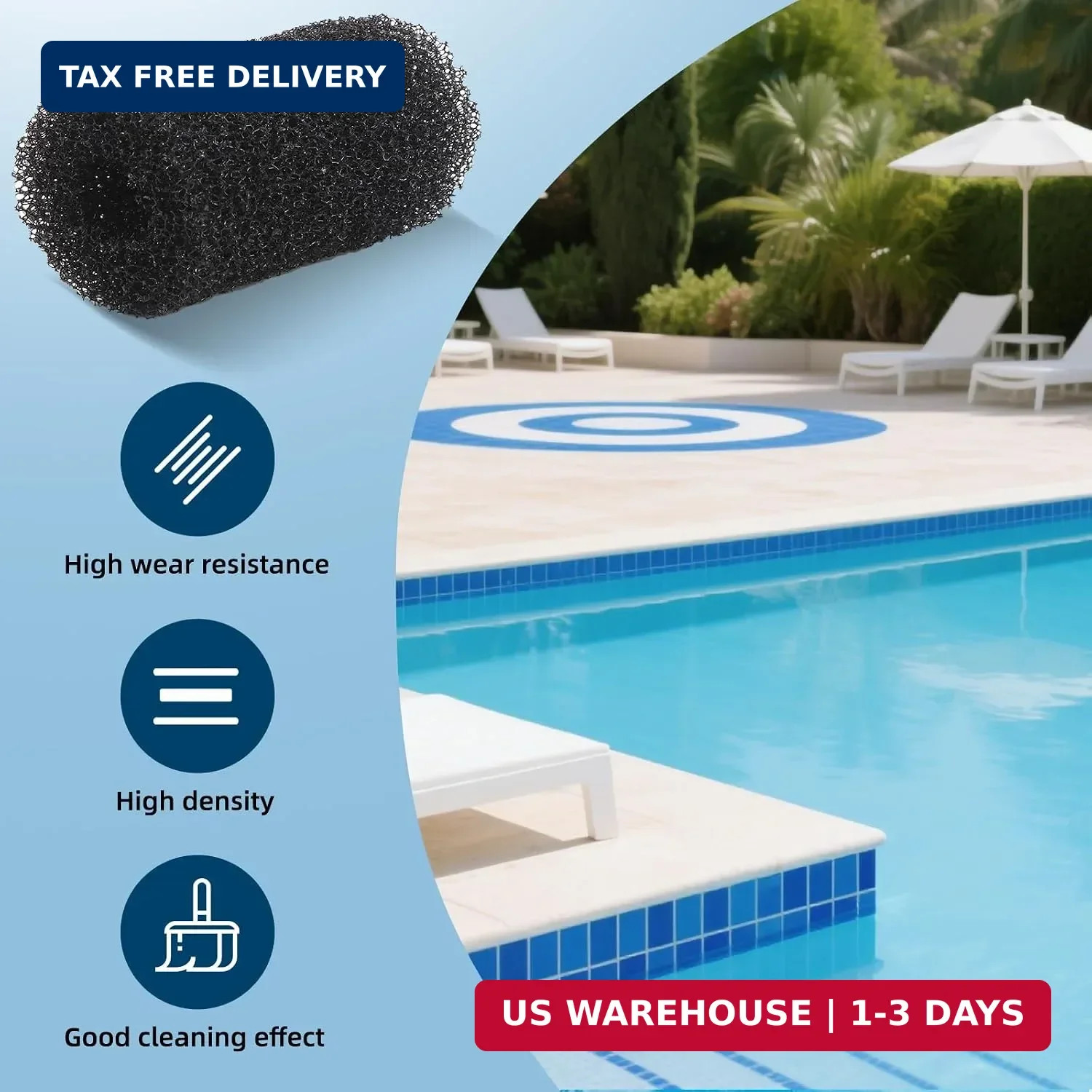 vibement 6 Pack Tail Scrubber Replacement for Polaris Pool Cleaner Parts, High D