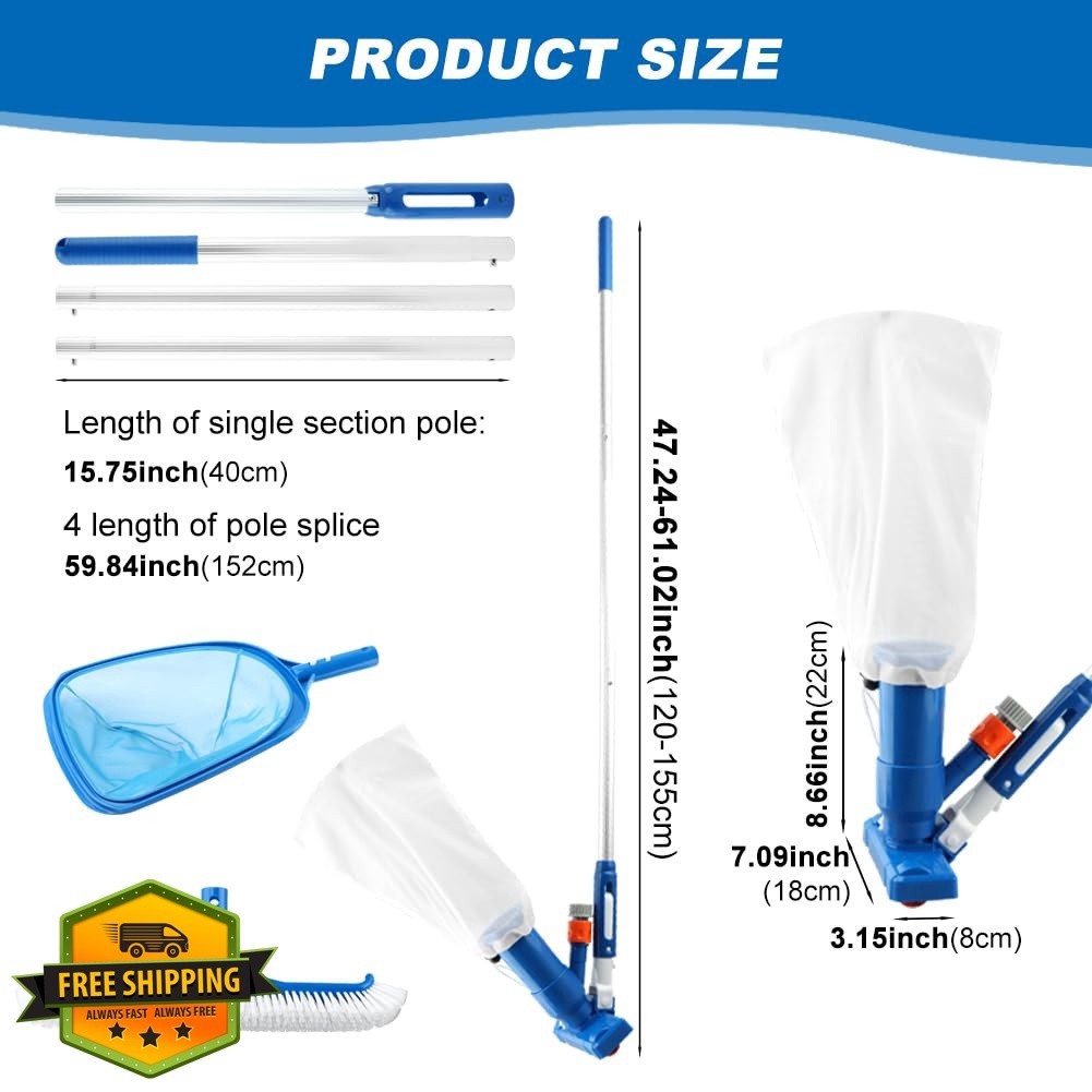 Loyanger Pool Cleaning Kit Blue