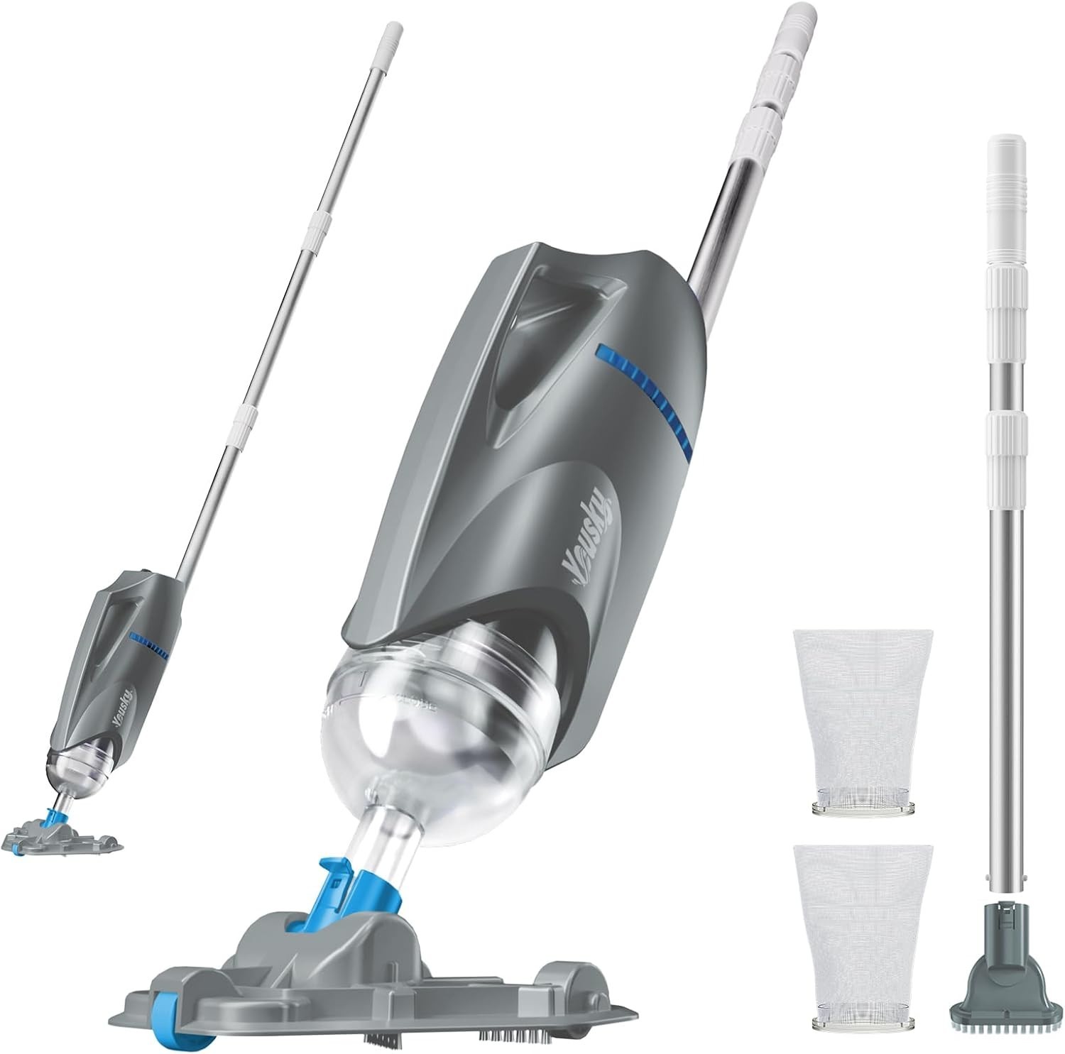 YouSky Handheld Pool Vacuum for Above Ground & Inground Pools 18.5GPM Suction