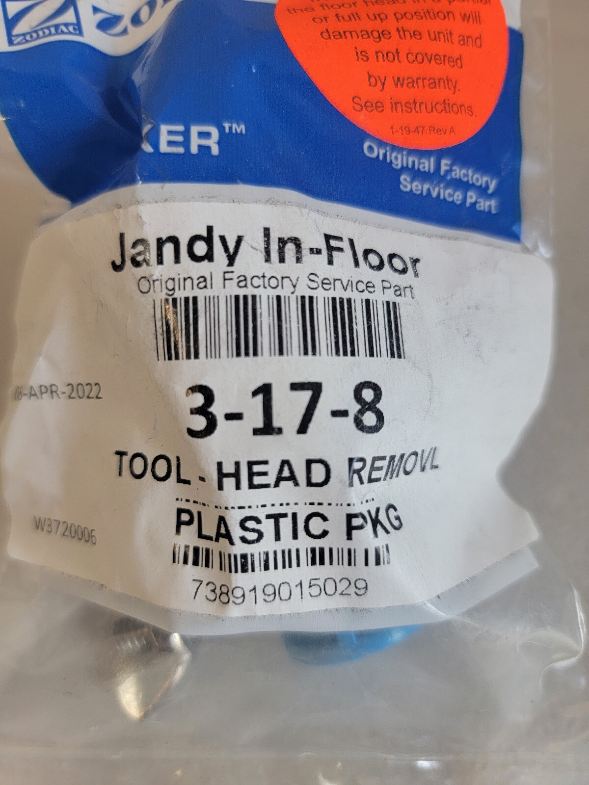 Polaris Caretaker Swimming Pool Cleaner Pop-Up Head Removal Tool Jandy 3-17-8