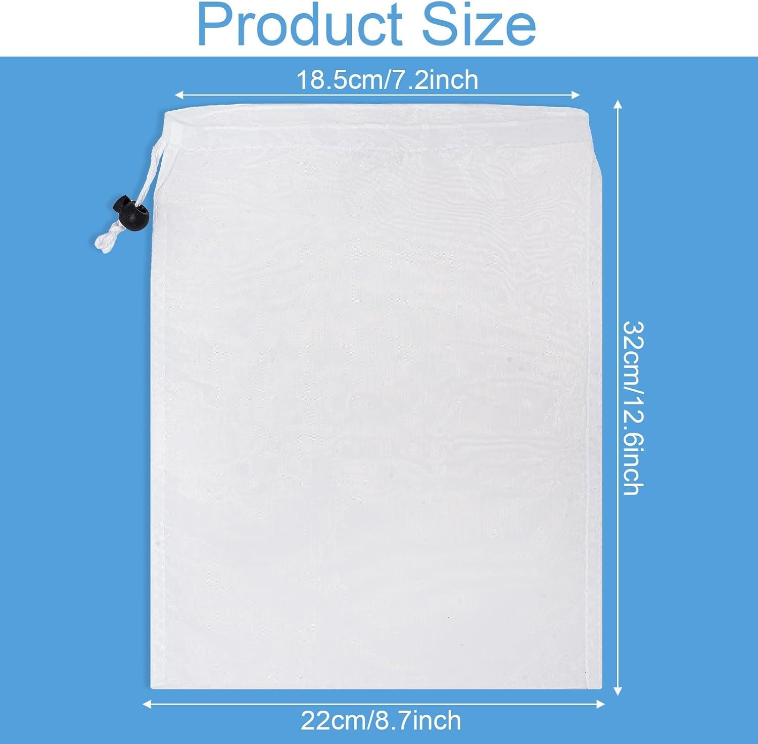 Durable 6 Pcs Pool Skimmer Net Bags – Reusable Filter Bags for Easy Cleaning
