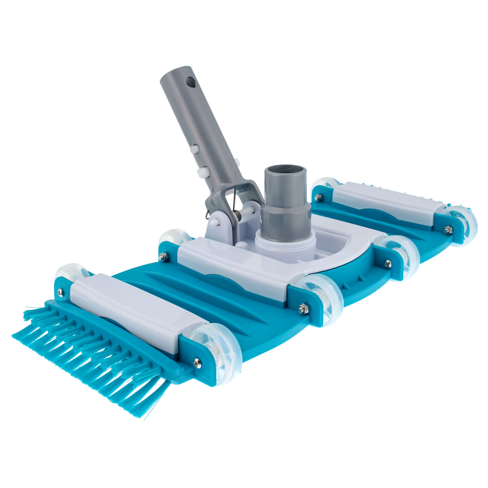 U.S. Pool Supply 16&Prime; Weighted Flexible Swimming Pool Vacuum Head, Side Brushes