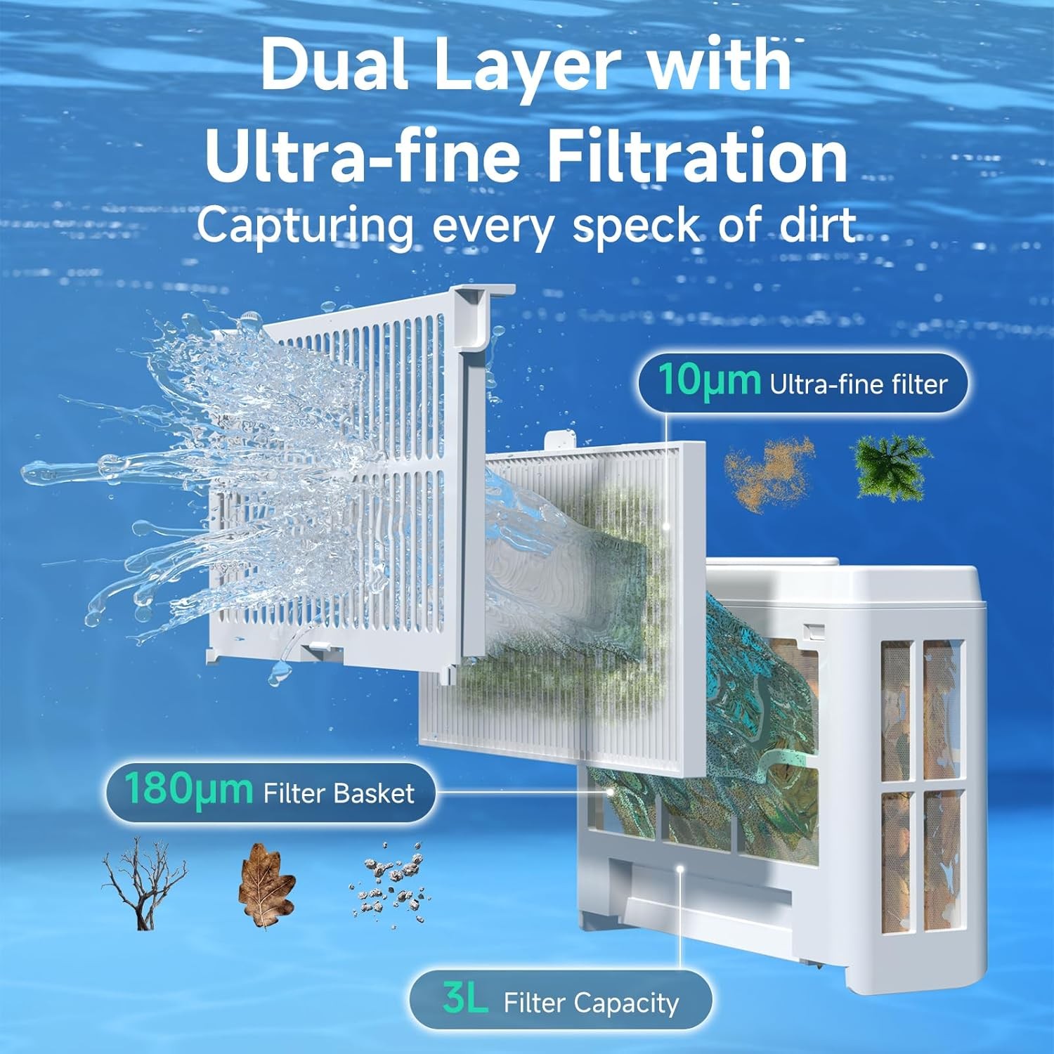 WYBOT C2 Cordless Robotic Pool Cleaner, up to 2152 Sq.ft 7 Cleaning Modes BGrade