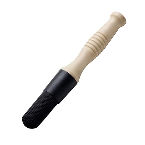 Car Parts Washer Brush – Bullet Head Parts Cleaning Brush – Beige/Black