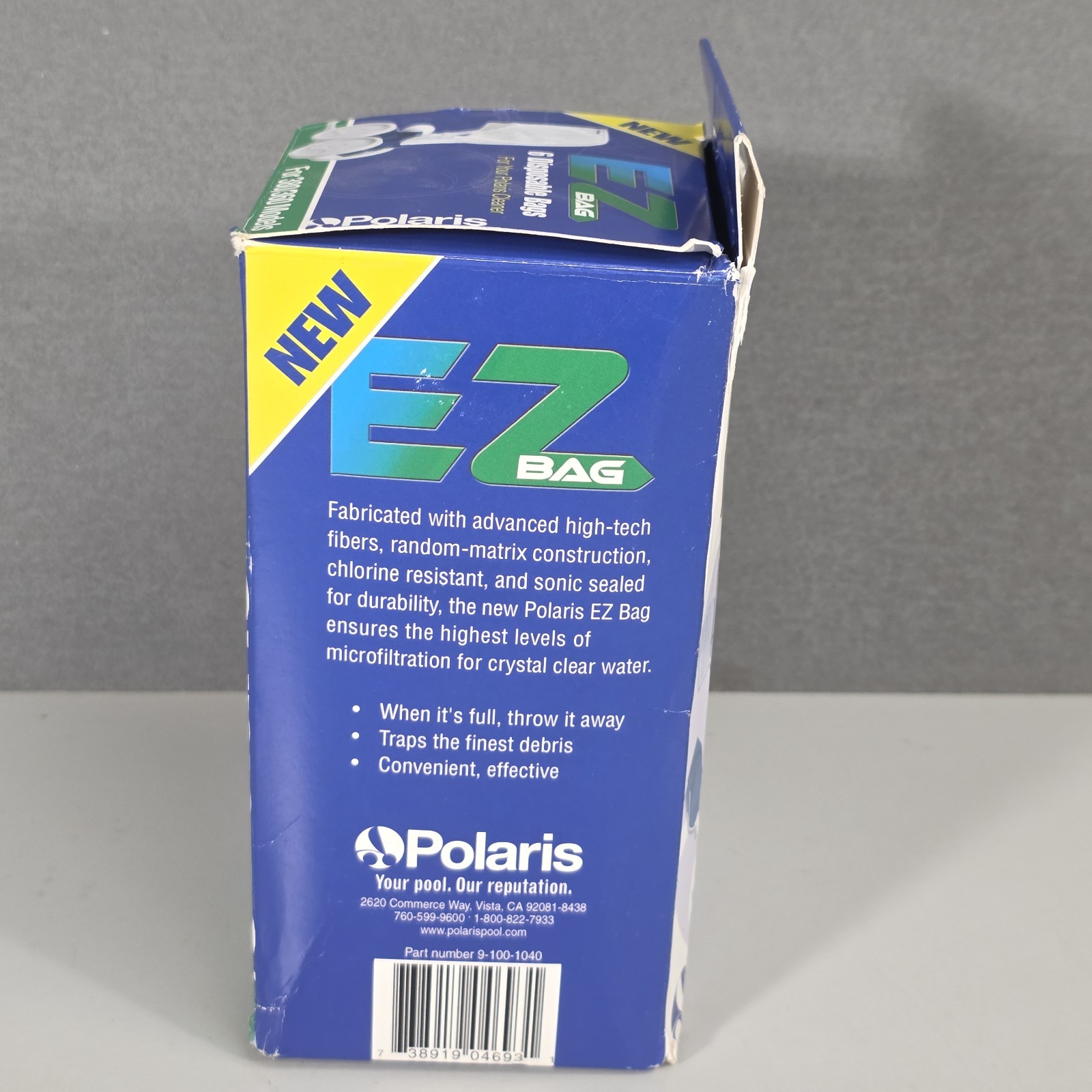 Polaris Ez Bag 9-100-1040 Disposable Filter Bag With Collar, 380/360 6 Ct. NIB