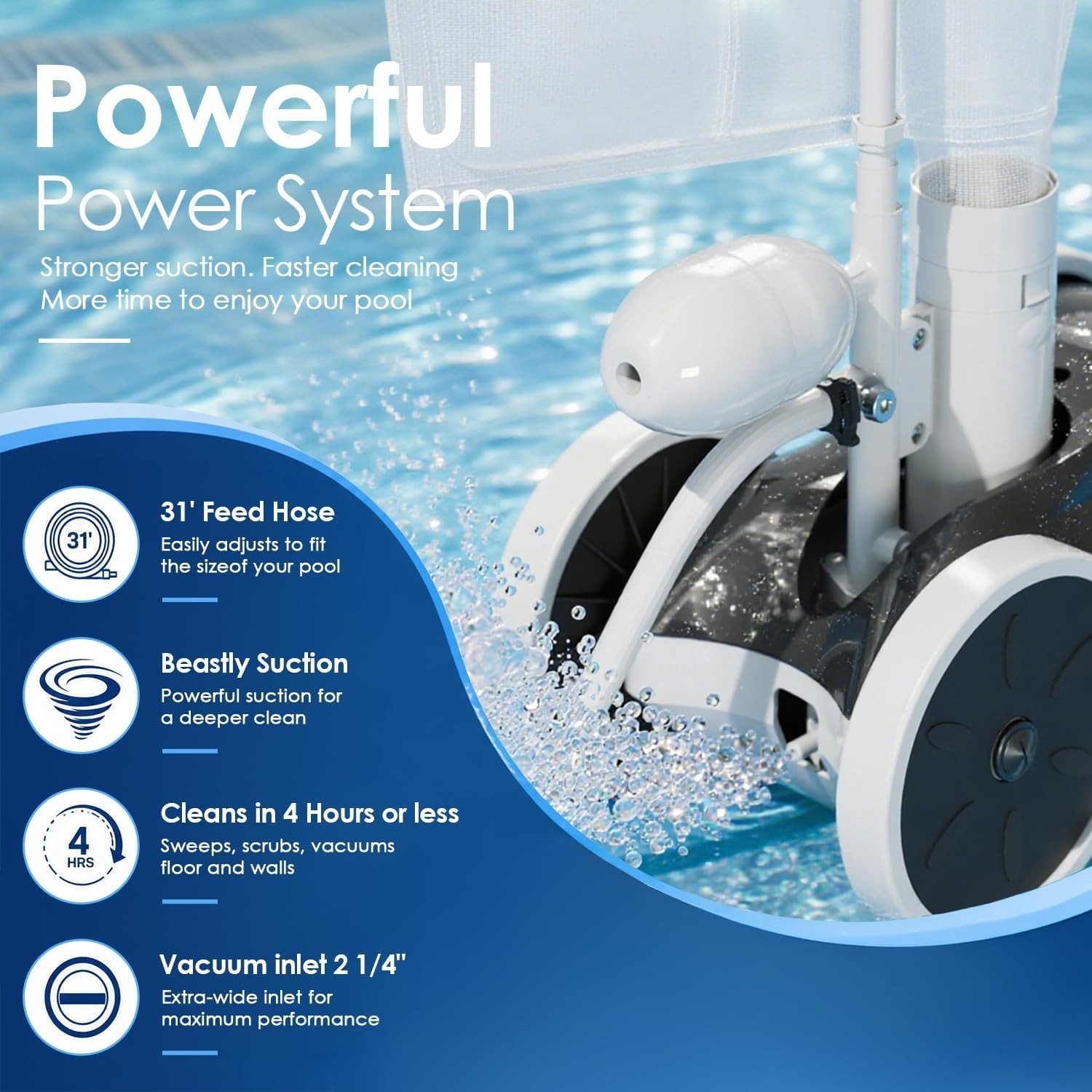 Upgrade Pool Pressure Side Sweeper NEW IN BOX (READ PLEASE)