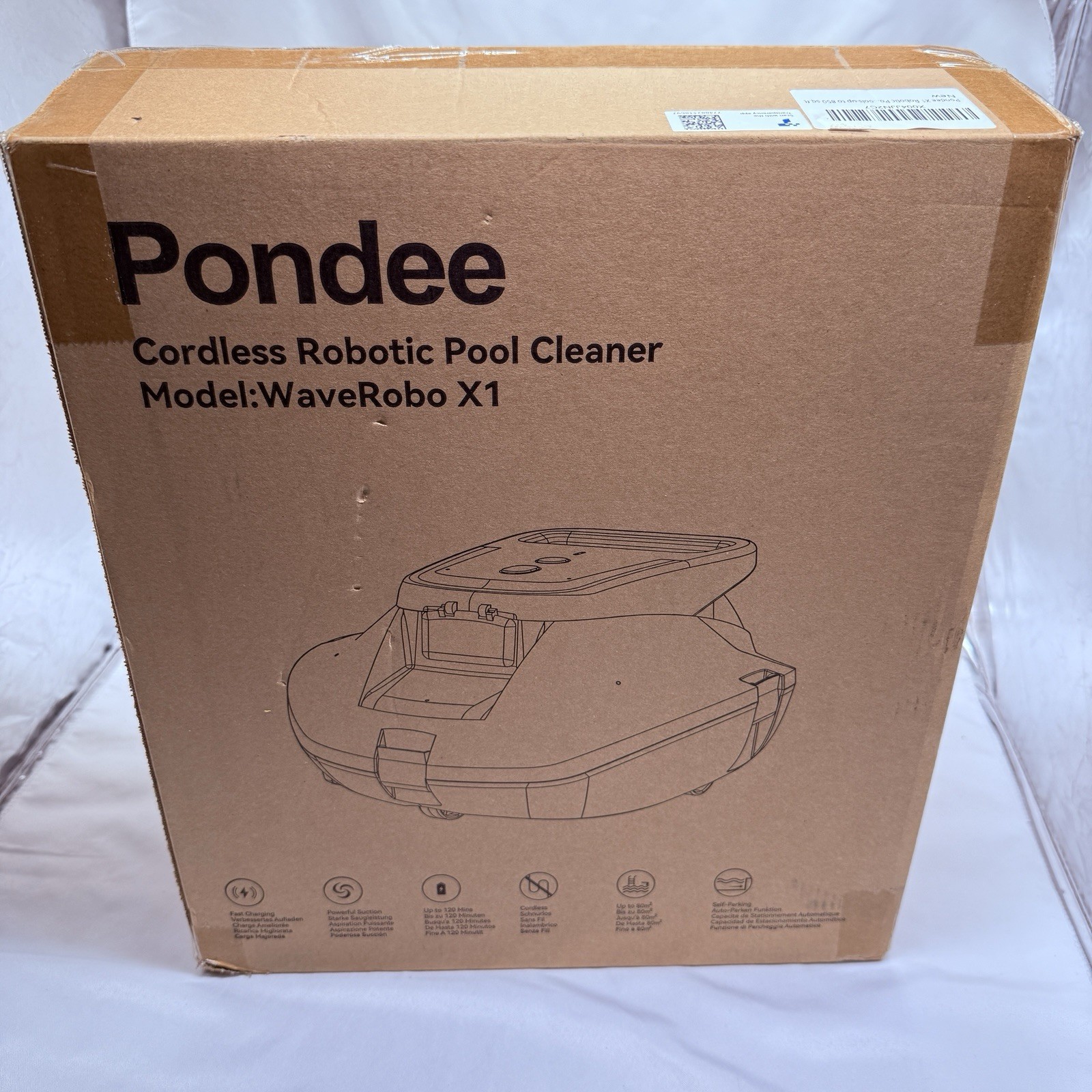 X1 Robotic Pool Vacuum Cordless Cleaner 120 Mins Auto-Parking Above And Inground