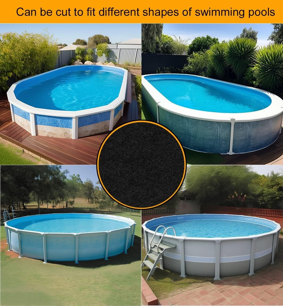 Customize Your 13x13ft Pool Pads – Protect Your Pool with Quality Felt Material