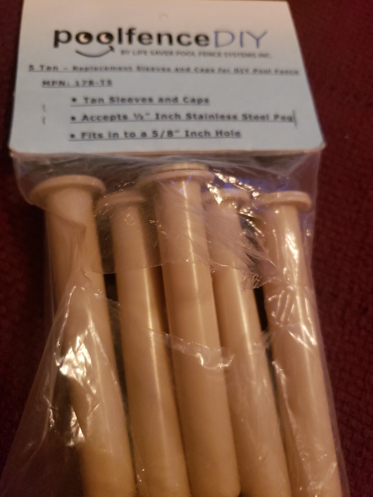 Life Saver Pool Fence 178-T5 DIY Removable Mesh Safety Fence for Pools, Tan