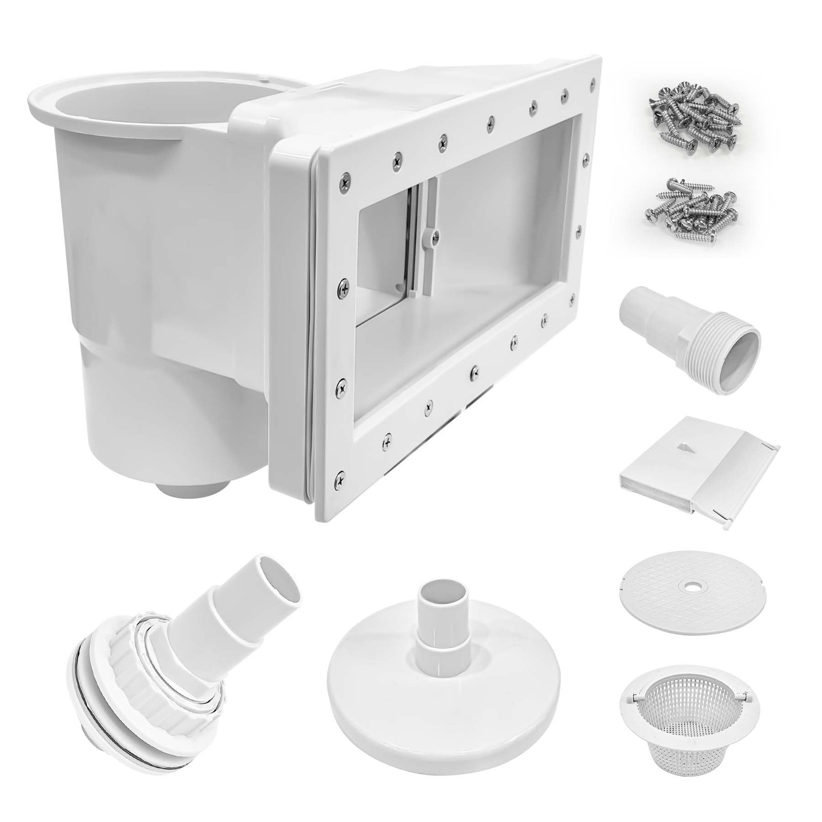 showingo Above Ground Pool Skimmer Kit Wide Mouth Through Wall Skimmer Pool Kit