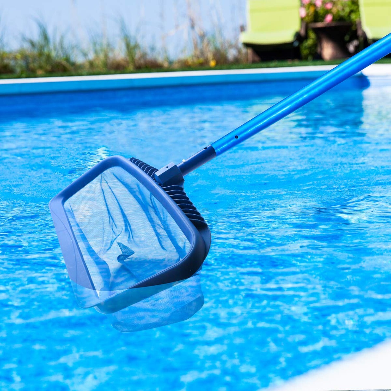 Stargoods Pool Skimmer Net, Heavy Duty Leaf Rake Cleaning Tool, Fine Mesh Net…