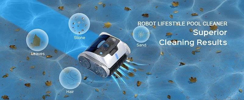 Robotic Swimming Pool Cleaner Wireless Automatic 3312 PRo Wifi App Control More