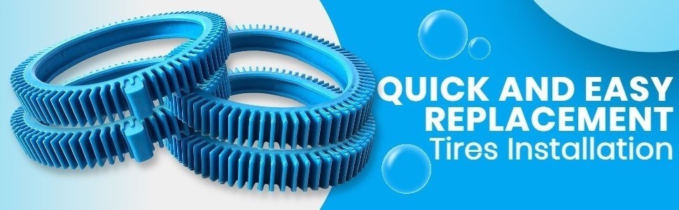 Front Rear Tires for Pool Cleaner Poolvergnuegen Repl# 896584000143 896584000082