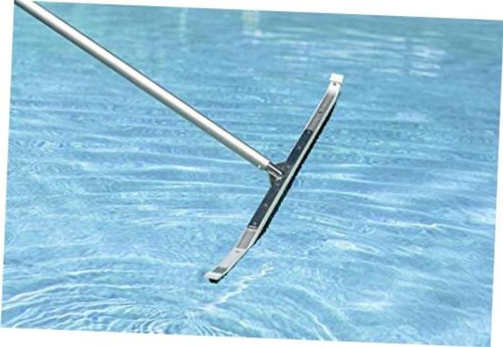 36-Inch Extra-Wide Commercial Swimming Pool Wall Brush, Heavy-Duty Aluminum