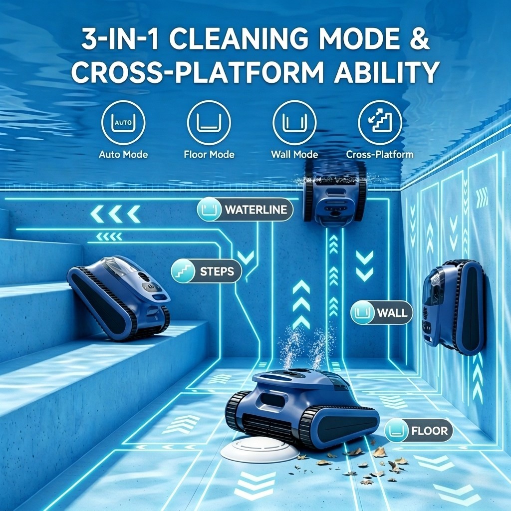 30 NEW Pool Vacuum for Inground Pools Cordless Robotic Pool Cleaner APP Control