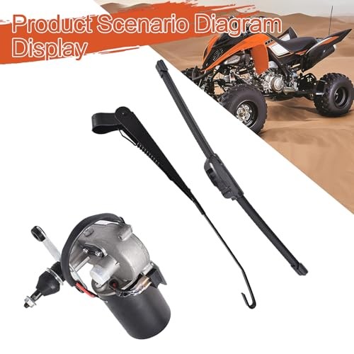 12V Electric Windshield Wiper Motor Hard Coated Kit Replacement for Polaris