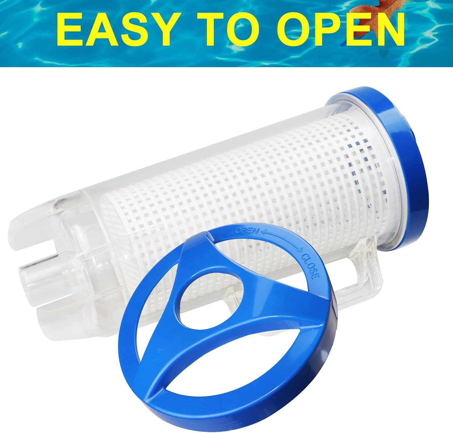 Large Pool Leaf Catcher,Leaf Canister for Pool Vacuum, In-Line Pool Filter Canis