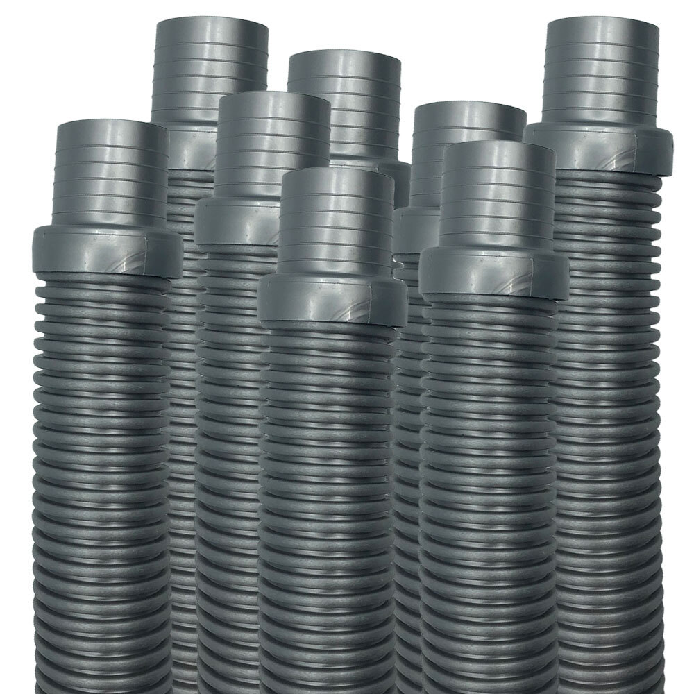 Puri Tech Hose Silver Hayward Navigator Pool Vac Ultra Aquabug 1.5in x 4ft 8 pk