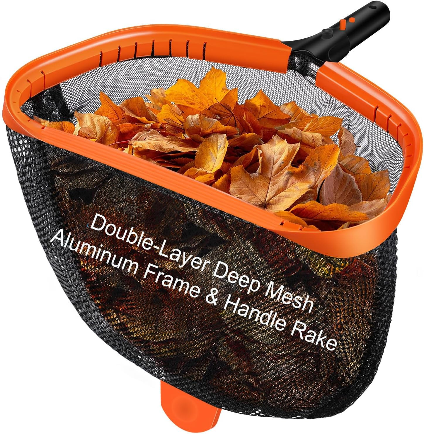 17.5&Prime; Pool Net, Pool Skimmer Net with Double-Layer Netting Bag, Aluminum Frame,