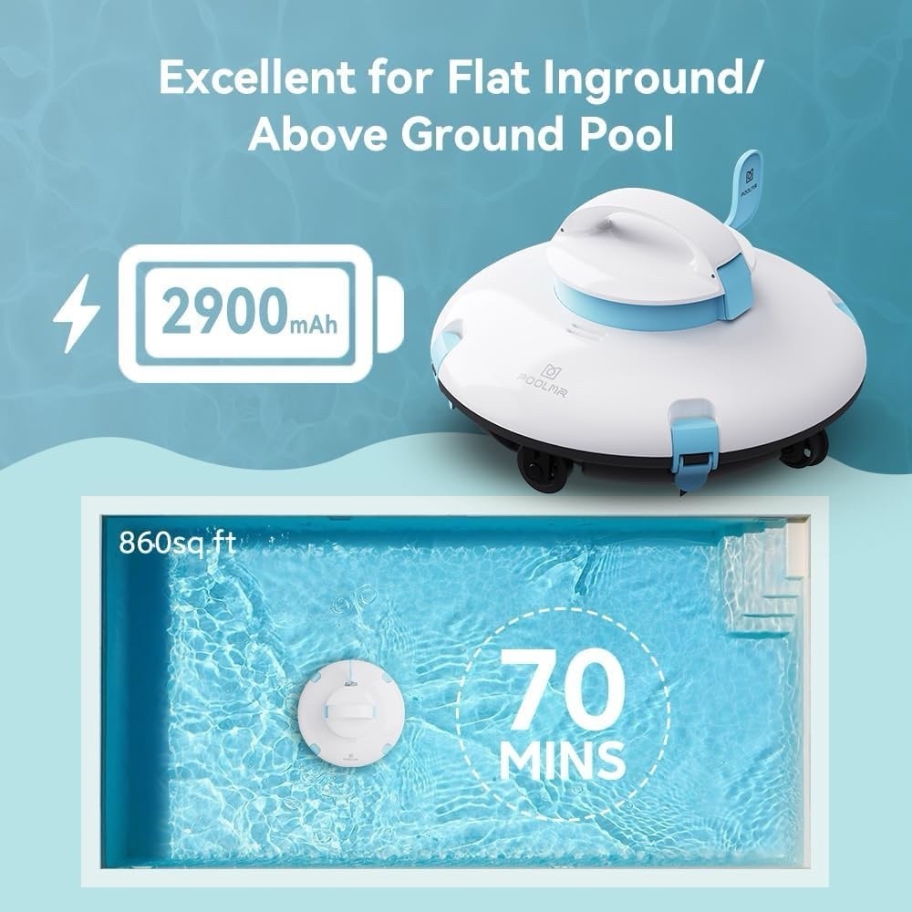 PoolMr Cordless Robotic Pool Cleaner ( Starfish MY-S2-01 )- White