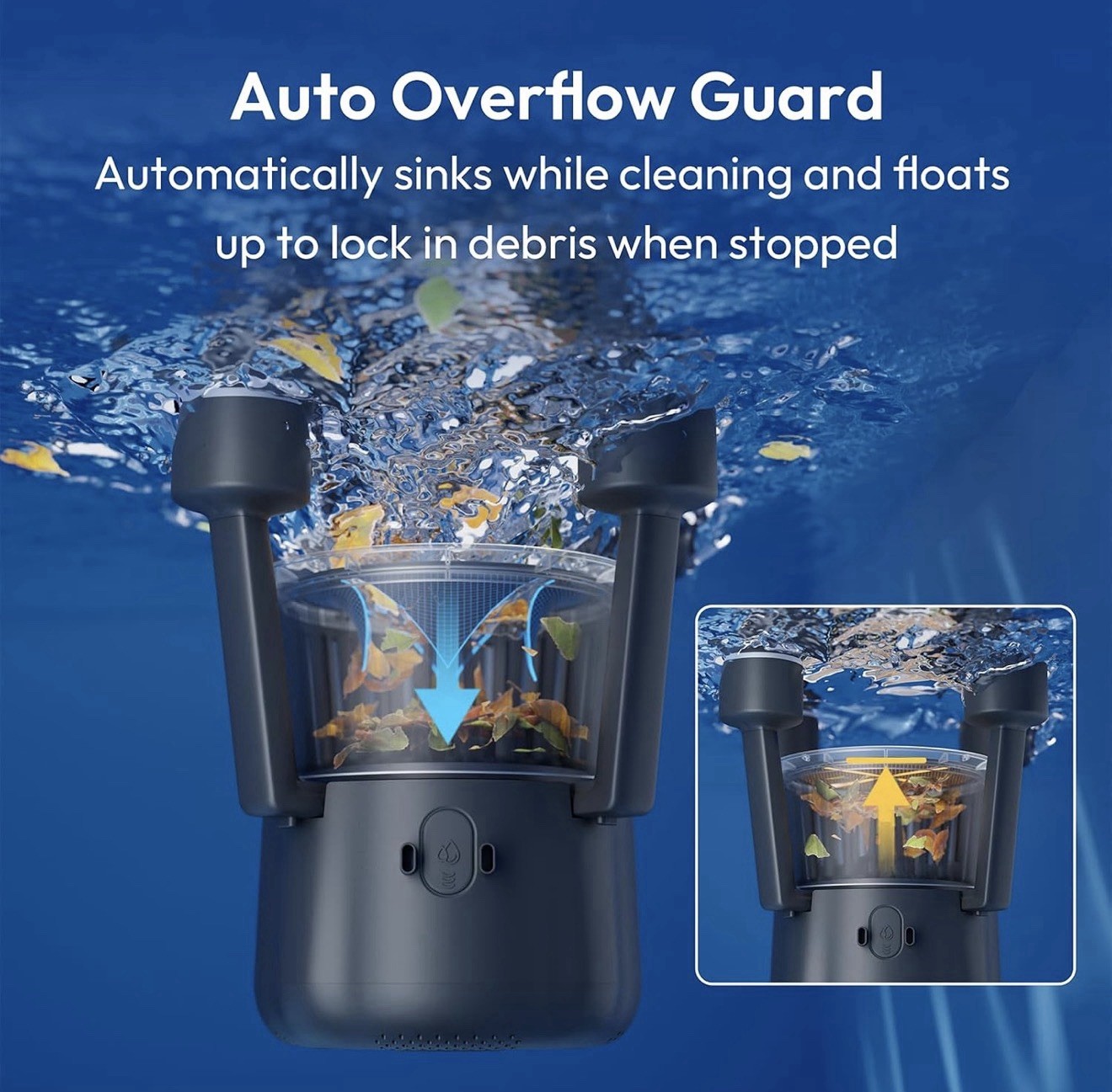 (2026) BUBLUE F10 Automatic Pool Skimmer Robot, 5L Filter, APP Control Brand New