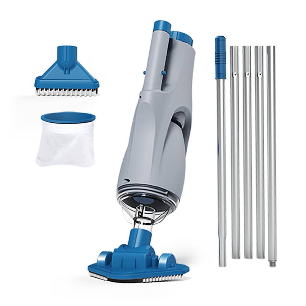 KOKIDO Above Ground Handheld Pool Vacuum, Cordless 60min Rechargeable
