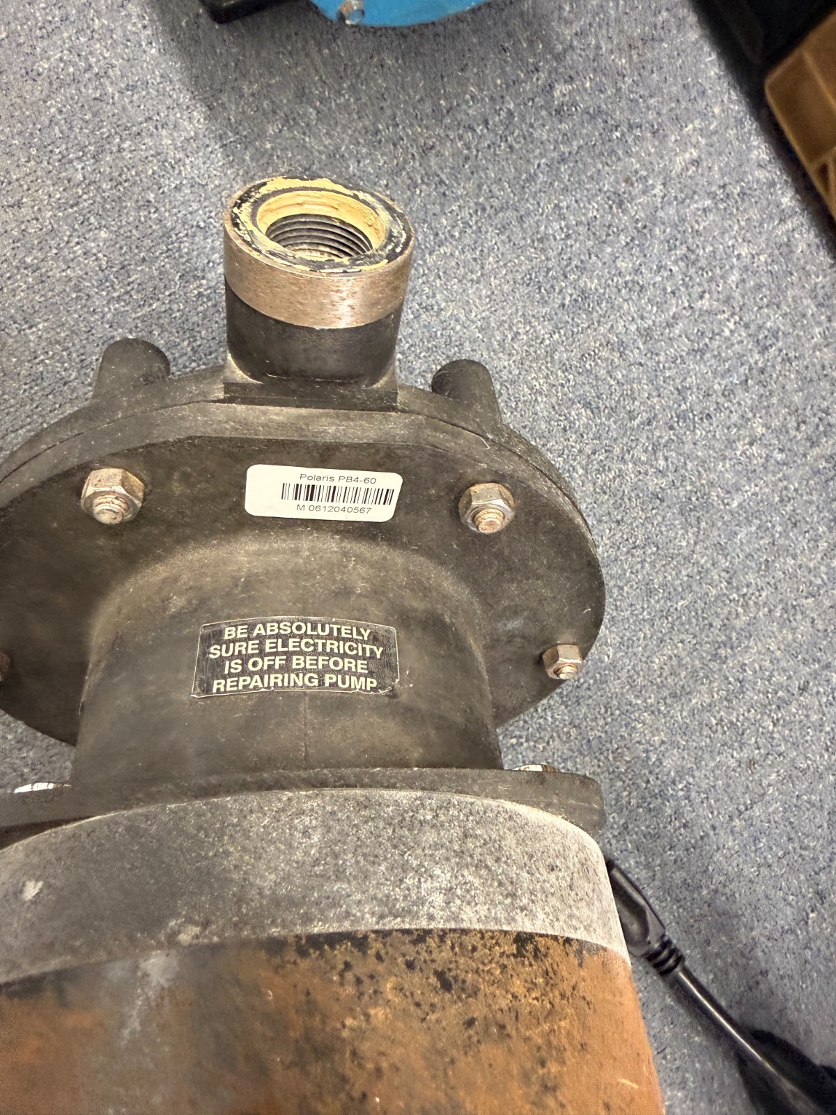 POLARIS BOOSTER PUMP W 6FT CORD, 14 GAUGE, 120 VOLTS OPERATION. (USED