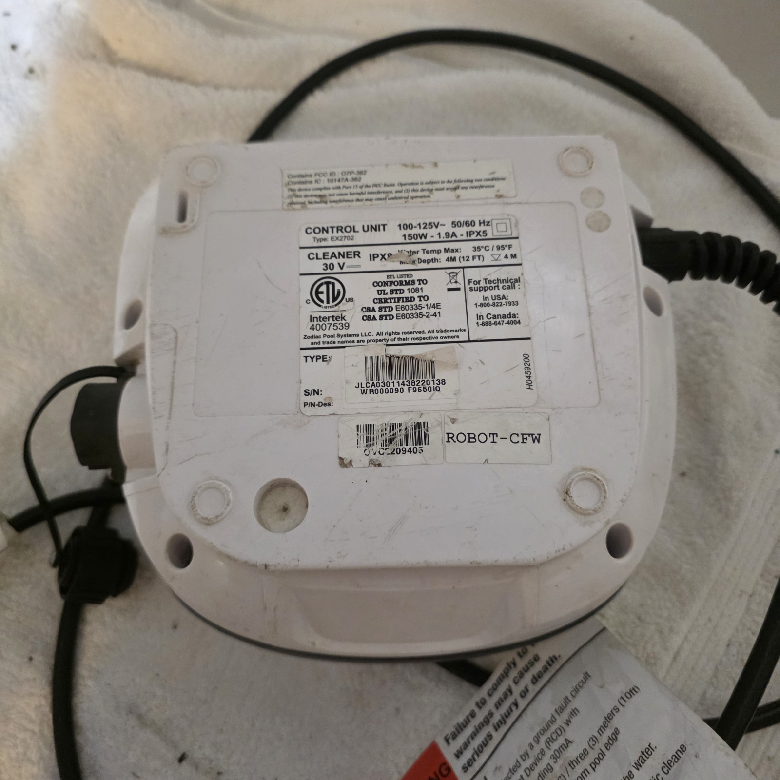 Polaris R0761800 Control Box For Polaris P9650 9650iQ, WiFi Type 1 Aqualink