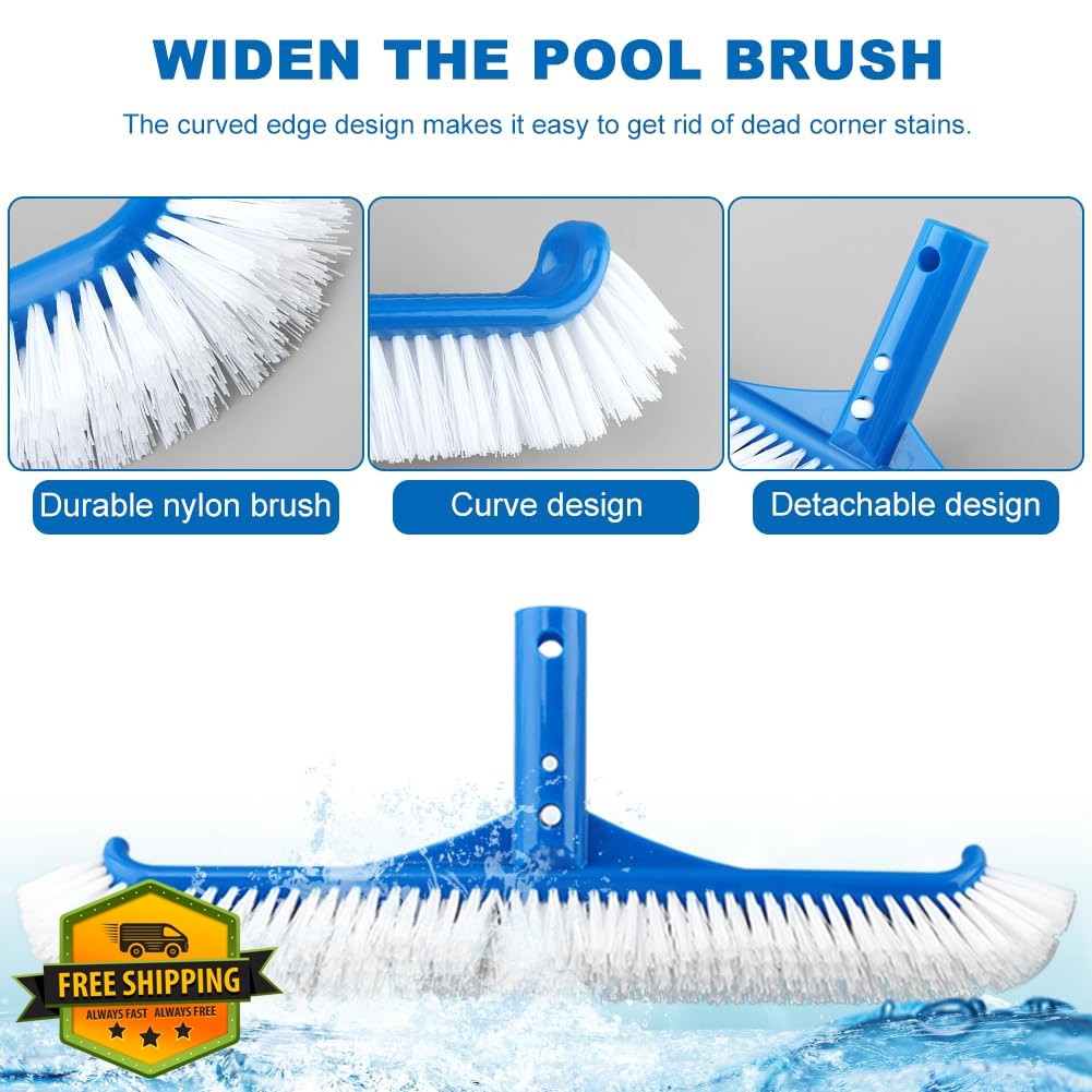 Lovarisse Pool Cleaning Kit Spa Jet Vacuum Net Brush Pole