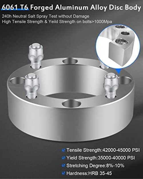 4 Lug Wheel Spacers 2 inch 4x156mm to 4x156mm 131mm 2pcs 4×156 wheel spacers
