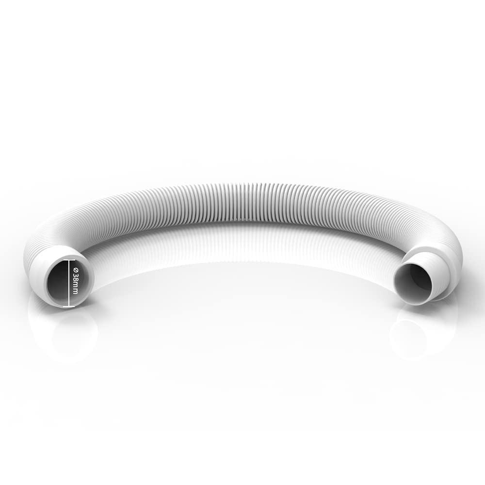 POOLWHALE Vacuum Hose/Replacement Pool Hose -1.5” 8 Hoses 36 inches, White