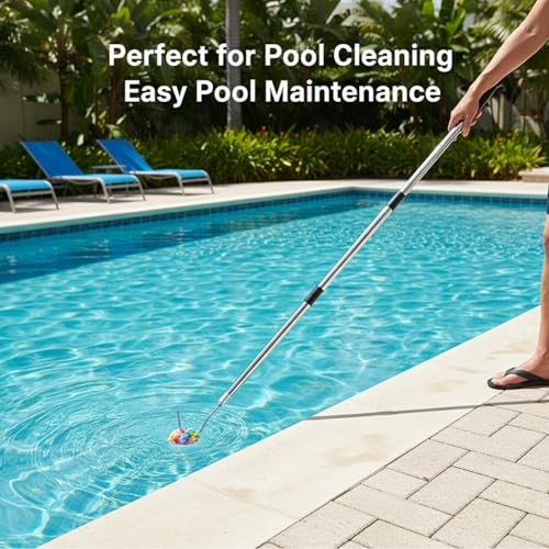Hook for Robotics Pool Cleaner, with 68 Inches Adjustable Stainless silver