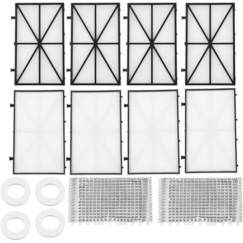 Robotic Pool Cleaner Tune-Up Kit – Ultra Fine Filter Panels, Grey Brushes, Track