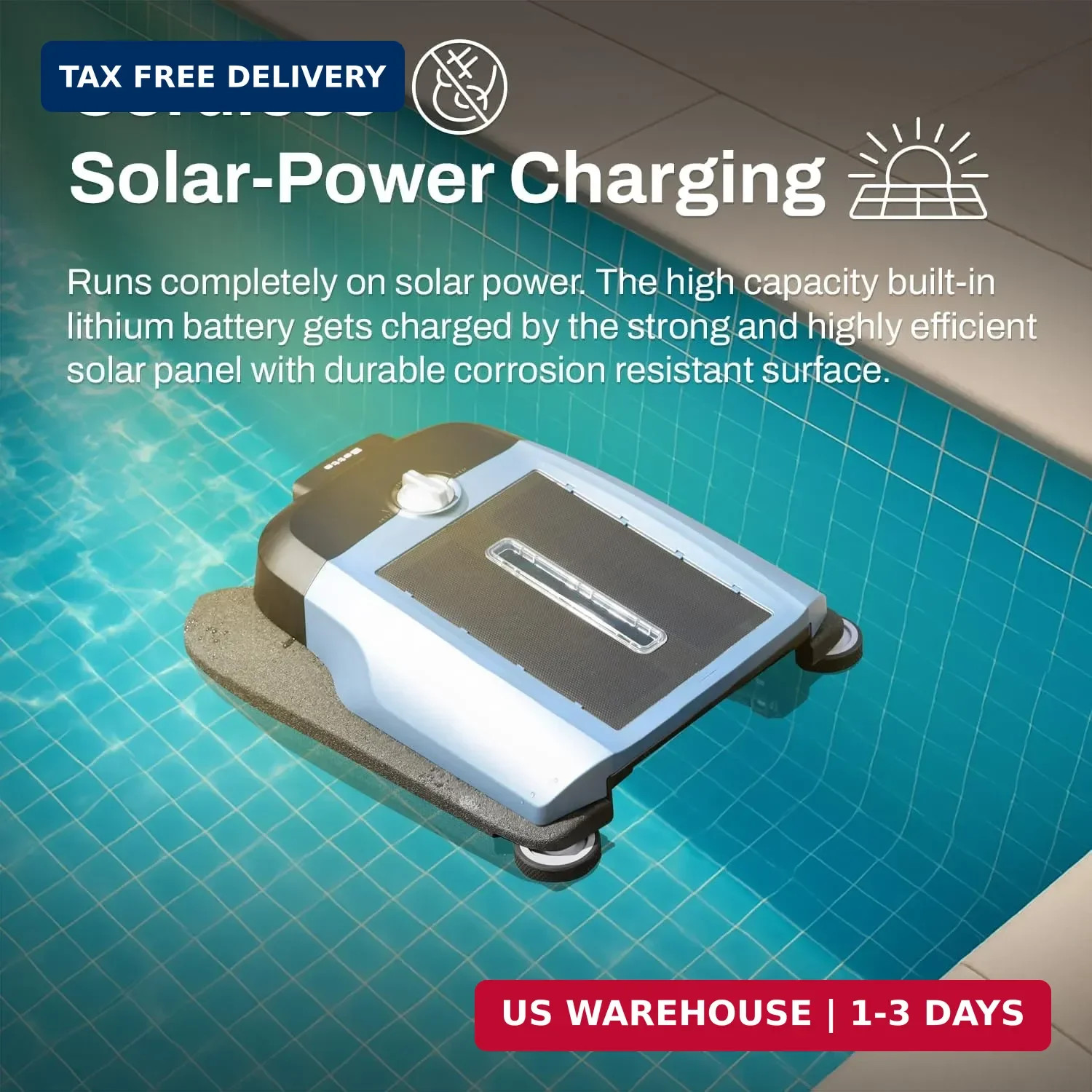 Betta Flex Solar-Powered Robotic Pool Skimmer – Cordless with Dual Cleaning Mode