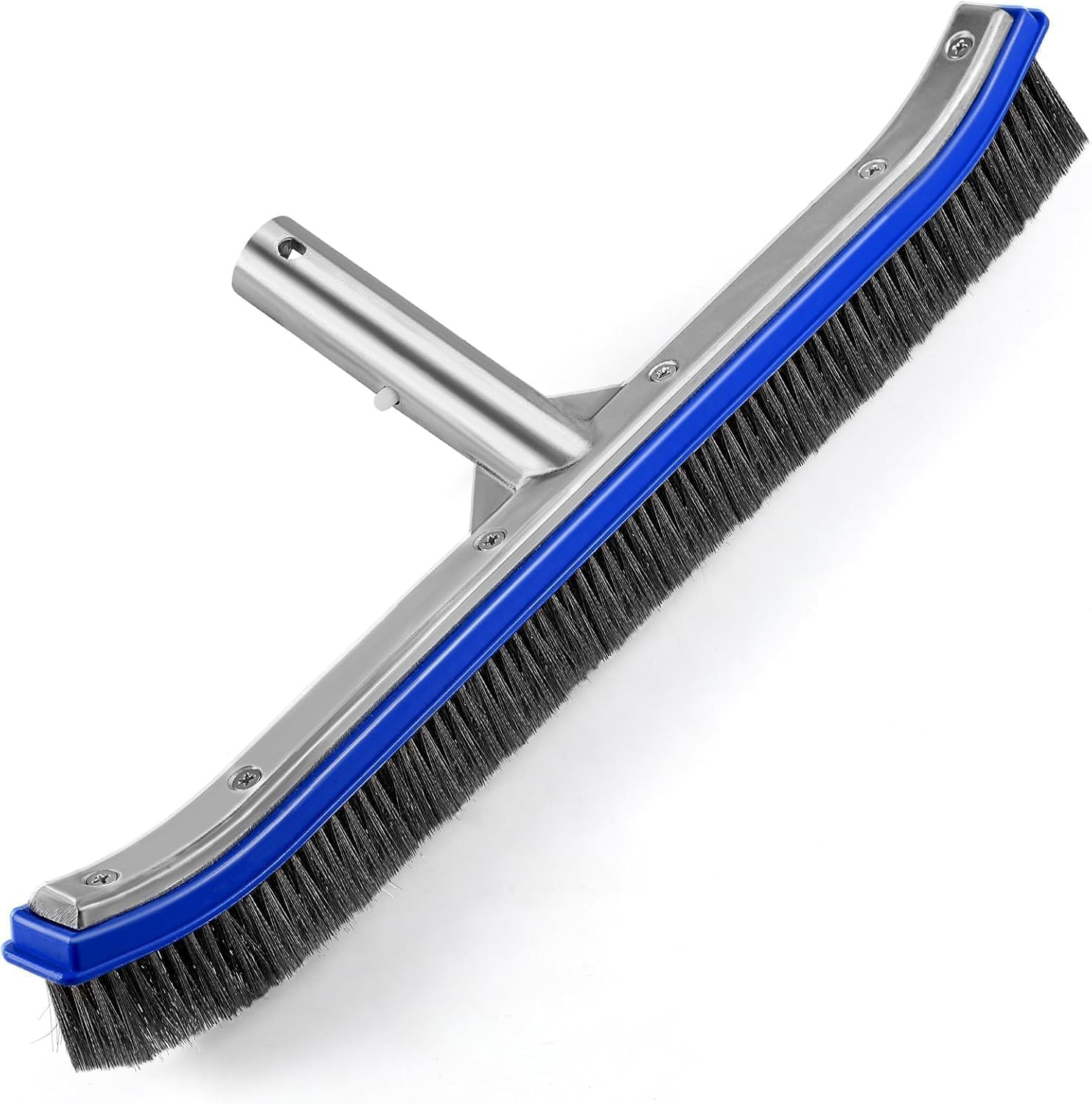 Pool Brush Head, 17&Prime; Pool Brushes for Cleaning Pool Walls, Curved Ends High-Effi