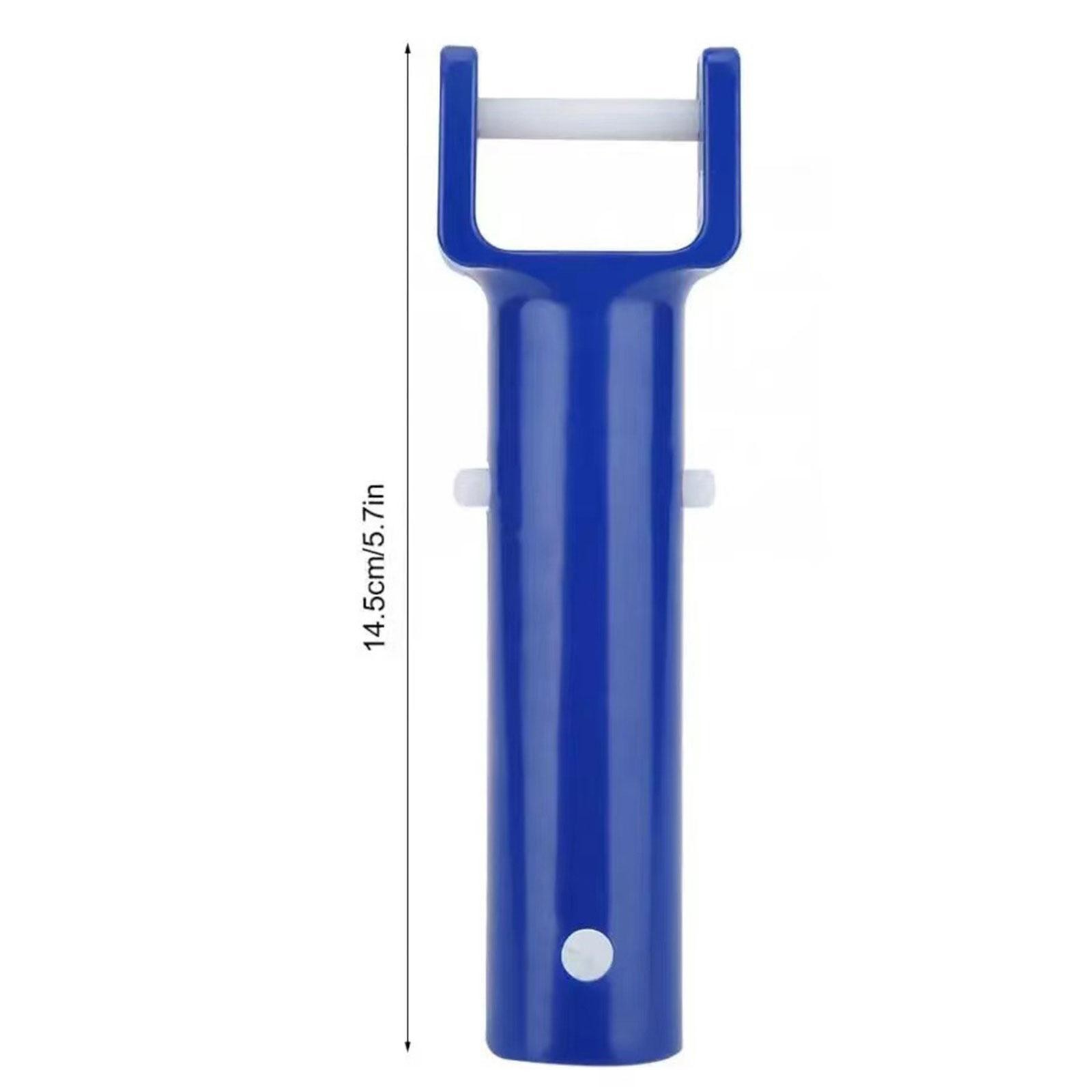 4Pcs Pool Vacuum Head Handle Durable Portable Pool V Shape Clip Brush Head
