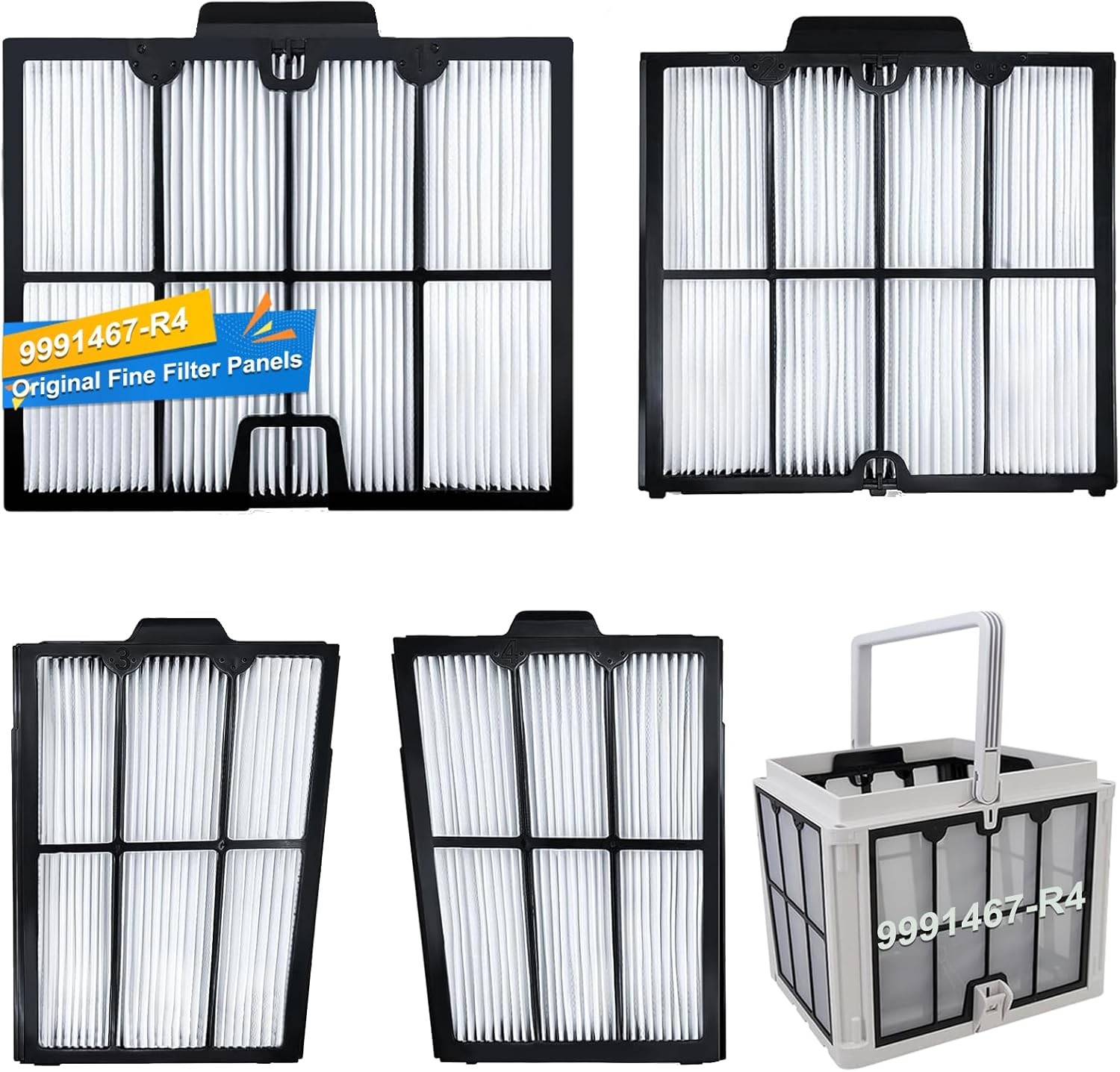 Replace Part#9991467-R4 Ultra-Fine Filter Panels Compatible with Dolphin Robo…