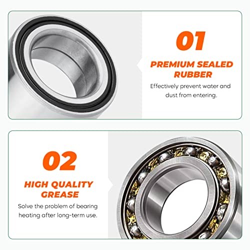 Front Left/Right Wheel Bearing Kit for Polaris Ranger 800/RZR S 2008 2009