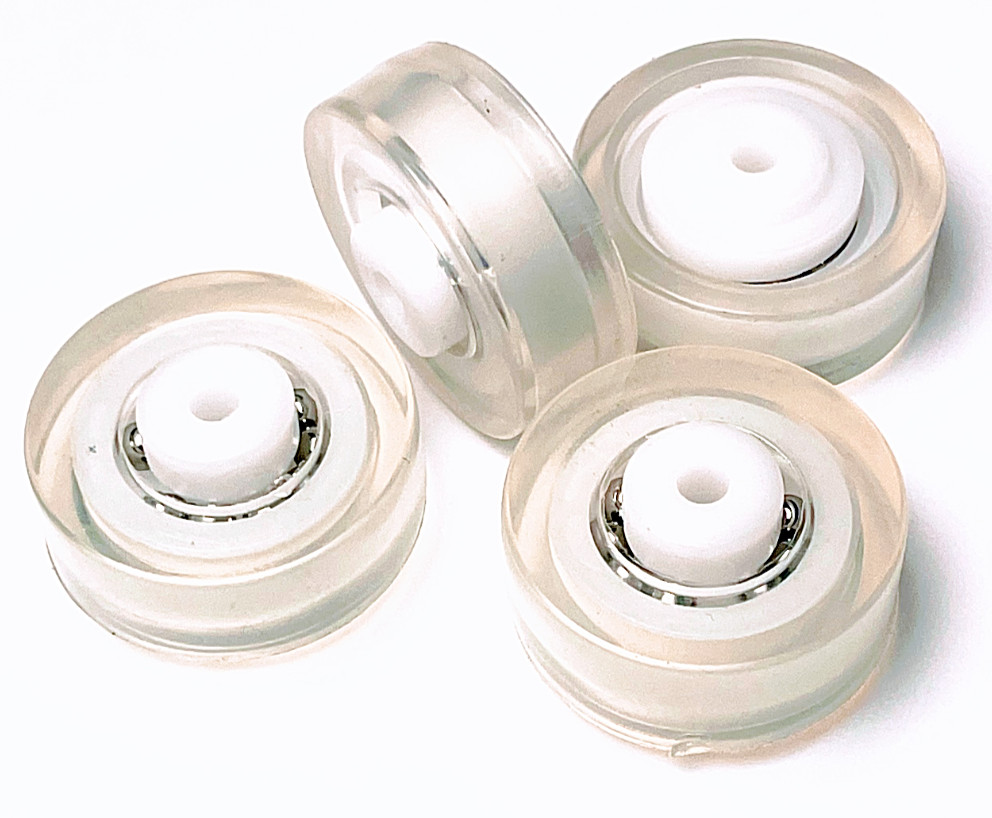 Pentair Rainbow (R201558) Ball Bearing Vacuum Wheel and Race Assembly – Set of 4