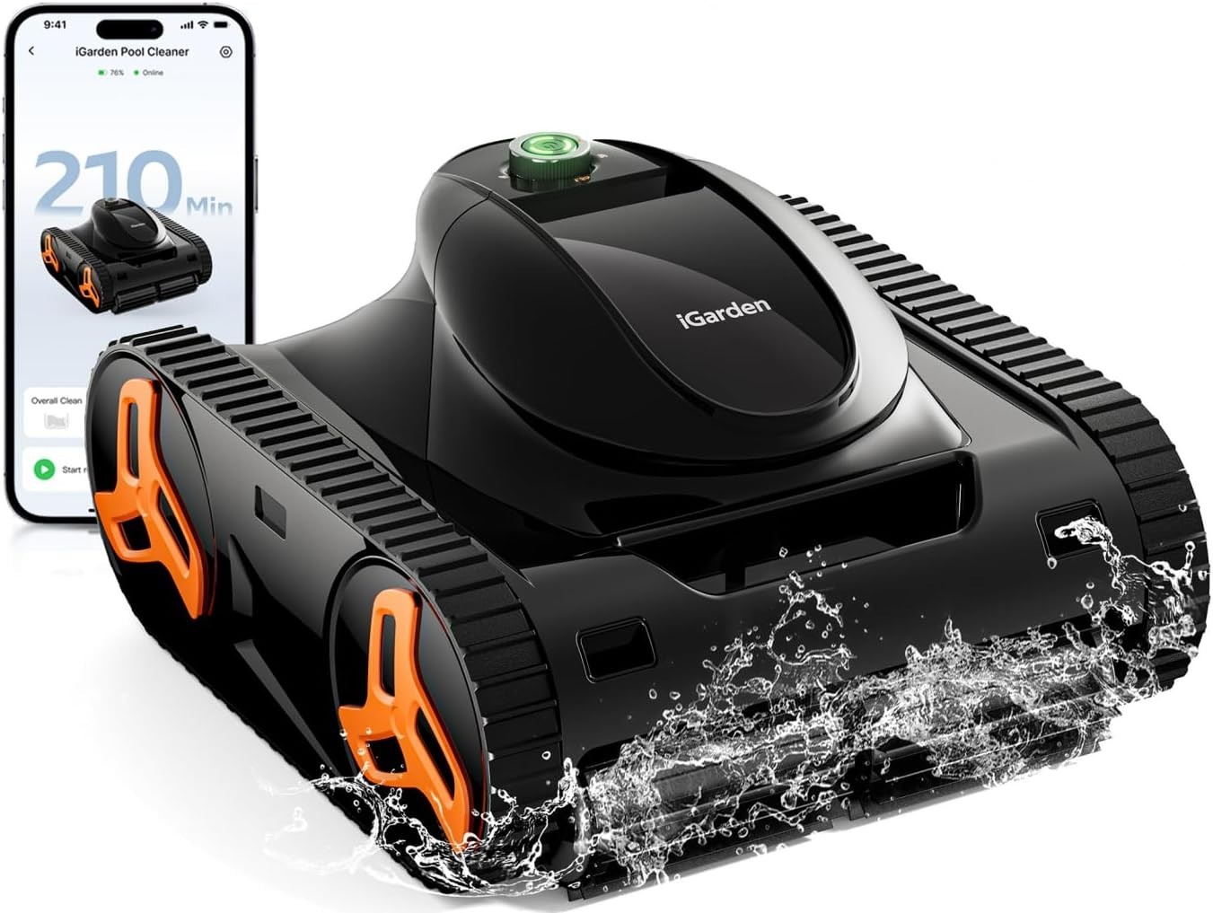 iGarden KN Series 3.5H Runtime Robotic Pool Vacuum Cleaner for In Ground Pool