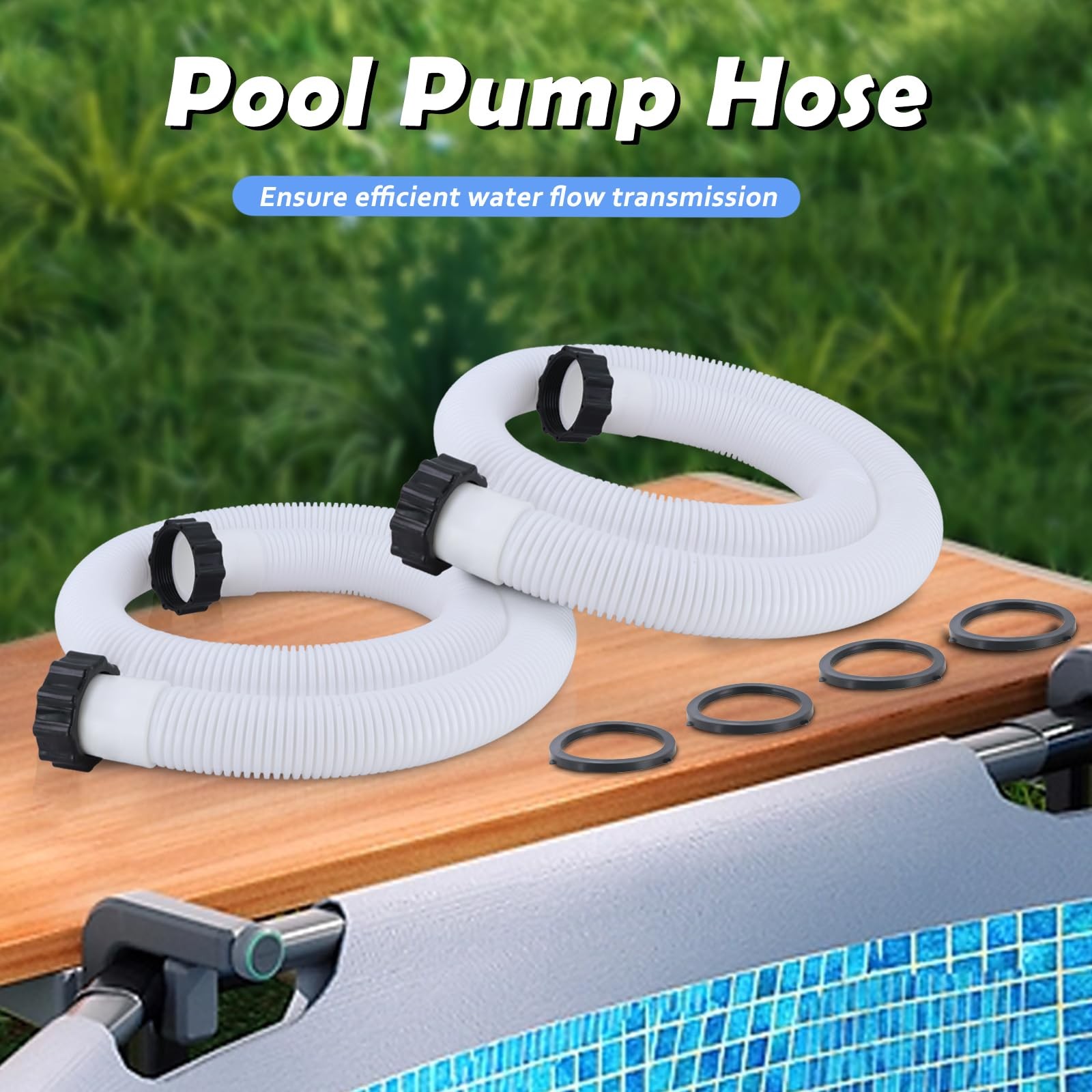 Socima 1.5 Pool Pump Hose Compatible Intex Pump Sand Filters Saltwater Systems