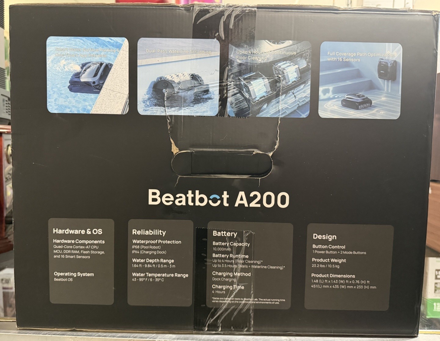 Beatbot A200 – 3-in-1 Robotic Pool Cleaner w/ Surface Parking….NEW!!