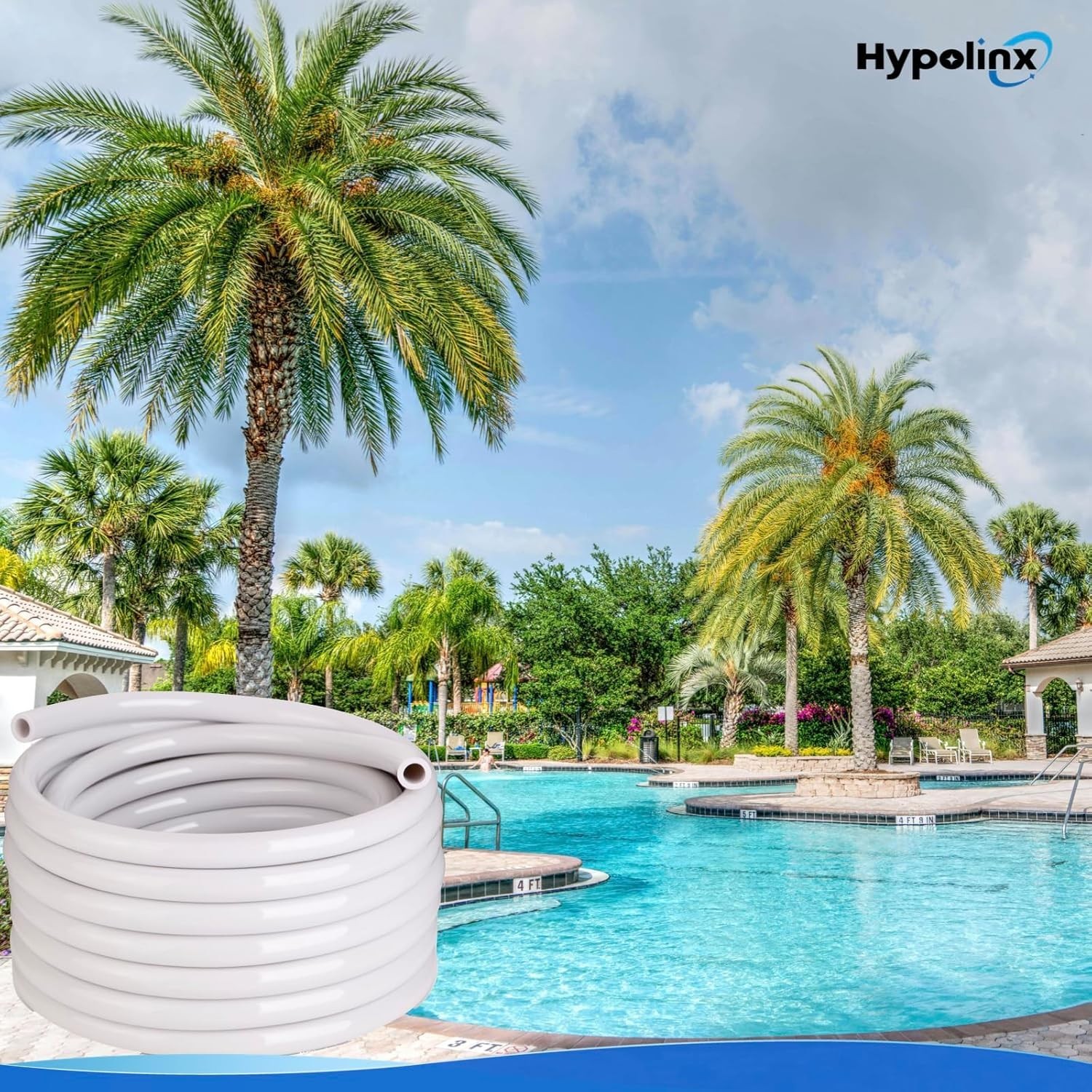 Replacement Feeder Hose for Polaris 280 380 D45 – 10ft Length & Tangle Resistant