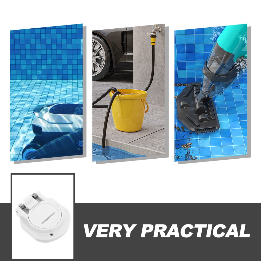 Rotation Pool Vacuum Safety Lock Replacement White Plastic 7.50X6.50X4.00 cm