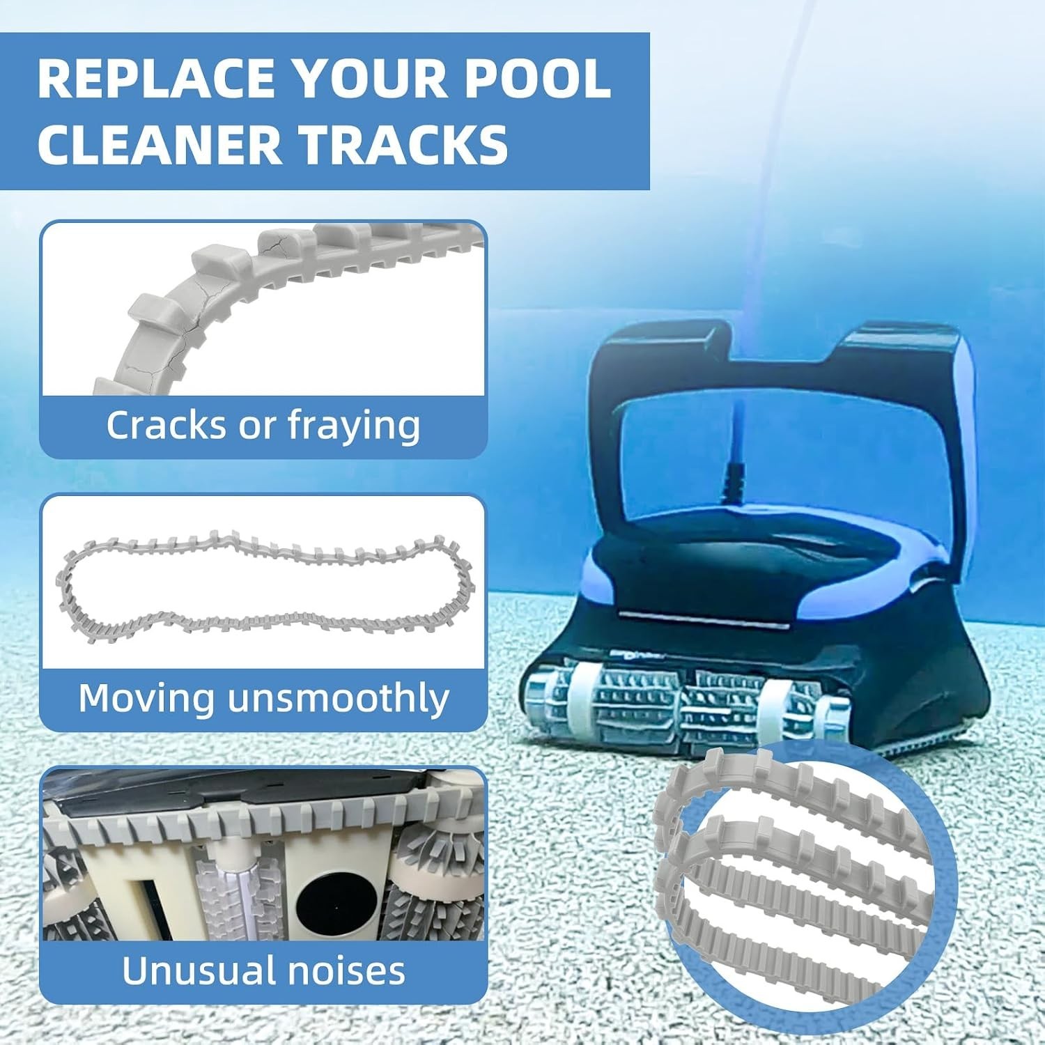 Improve Dolphin Pool Cleaner Efficiency with New Tracks