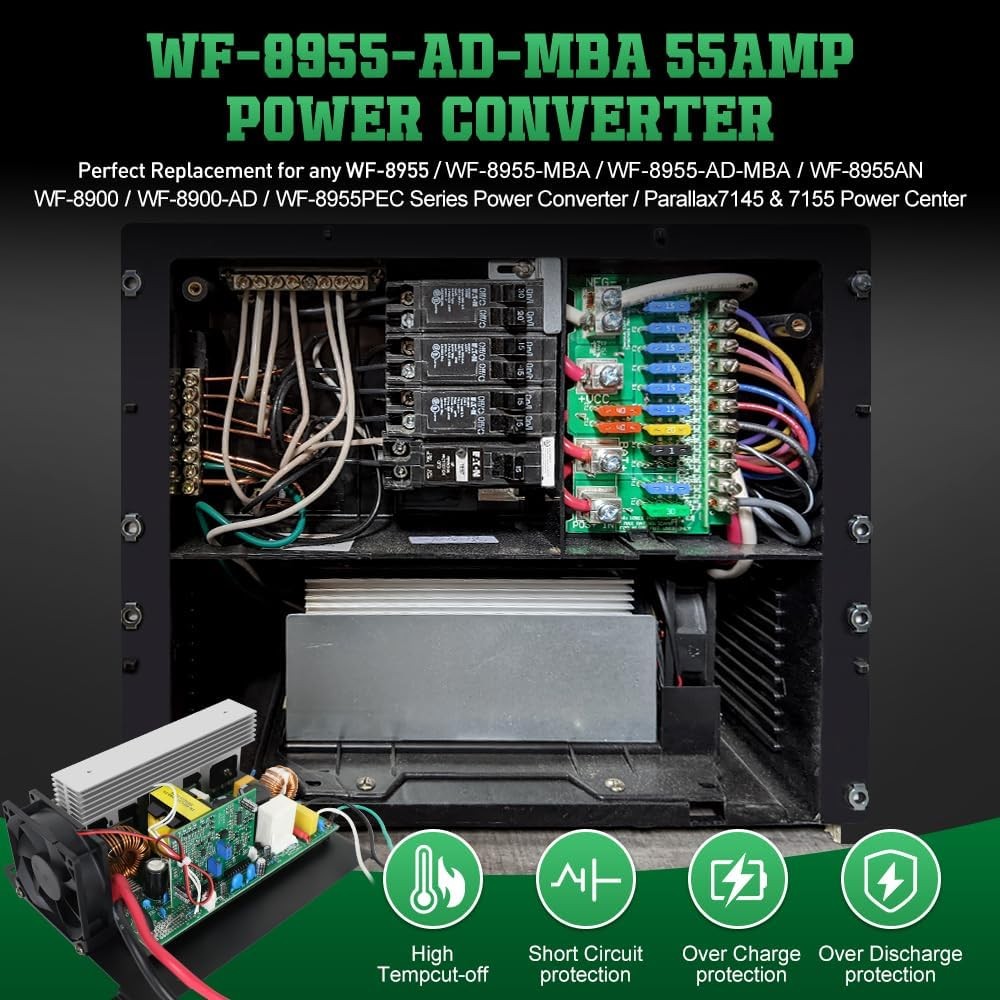 RV 55 Amp Converter – wf-8955an Power Converter Assembly WF-8955-MBA