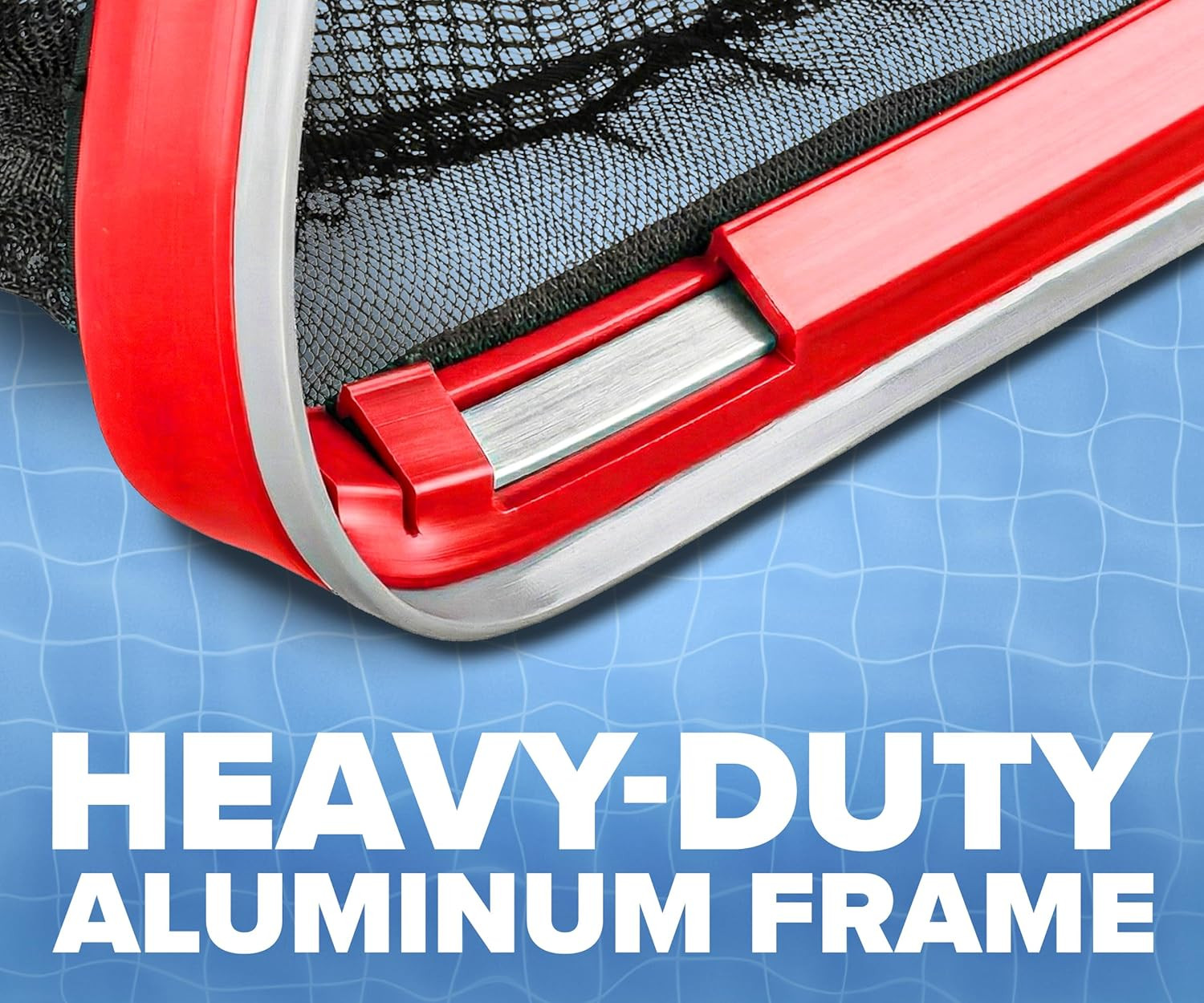 Aluminum Frame Pool Net – Deep Bag Pool Net for Leaves // Heavy Duty Pool Net fo