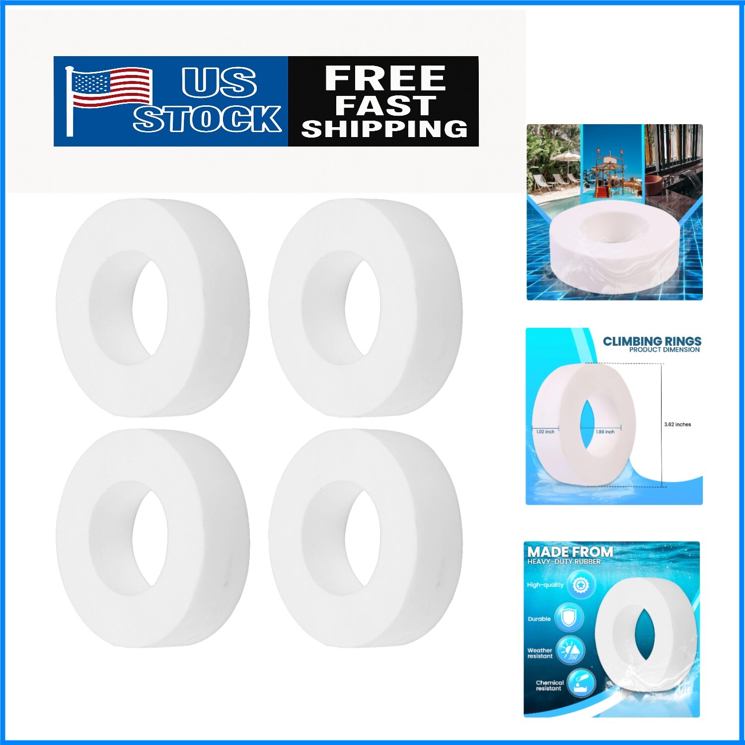 Durable PVA Climbing Rings, Fits Dolphin M200/M400 – Easy Installation Included