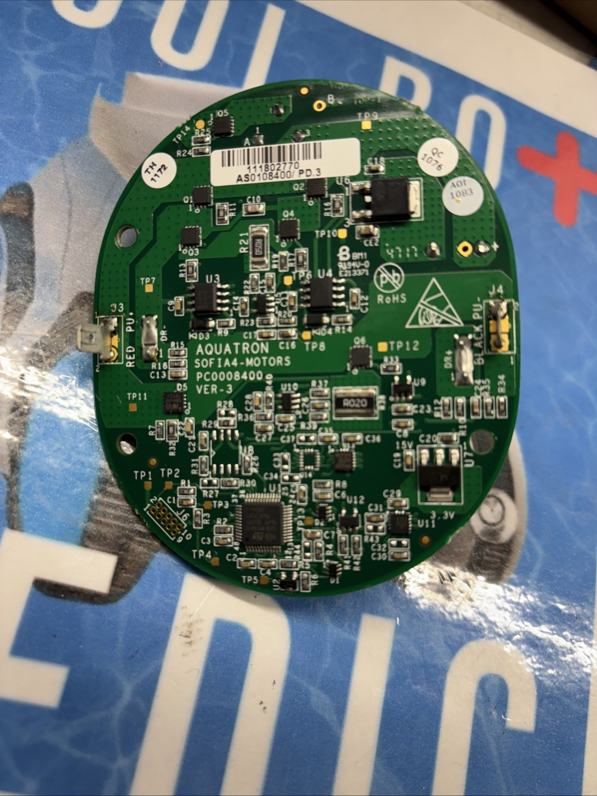 AquaBot Aquatron Printed Circuit Board PCB Tested Great PC0008400 Ver-3 Sofia4